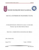 Práctica: combustión en muestras de fibras