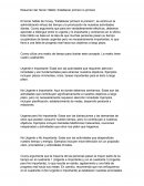 Resumen del Tercer Hábito: Establecer primero lo primero