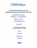 Elaboración de podama y ungüento