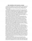 How football can fuel countries economy