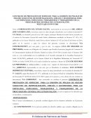 Contrato de prestación de servicios