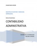 Historia de contabilidad administrativa