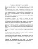 Programa de festival navideño
