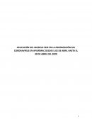 Aplicación del modelo seir en la propagación del coronavirus en Apurímac desde el 02 de abril hasta el 30 de abril del 2020