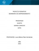 Proyecto formativo Seminario de emprendimiento