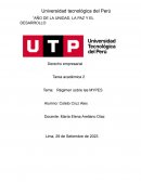 Régimen sobre las MYPES