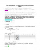 Tipos de distribución y pruebas estadísticas de confiabilidad y validez