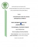 Caracterización sobre las culturas prehispánicas en México