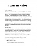 TDAH en niños