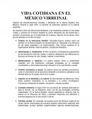 Vida cotidiana en el México virreinal