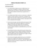 Fábrica peruana Eternit S.A Flujo de efectivo