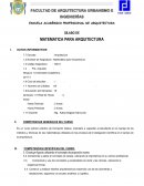 Matemática para Arquitectura