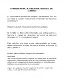 Como discernir la temporada espiritual del llamado