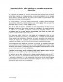 Importancia de los hubs logísticos en mercados emergentes: Autocrítica