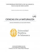 Ciencias experimentales en educación primaria