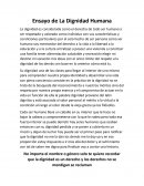 Ensayo de La Dignidad Humana