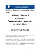 Rezago educativo y deserción escolar en México
