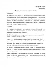 Circuitos y los elementos de la comunicación. Página 1