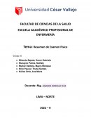 Resumen de Examen Físico