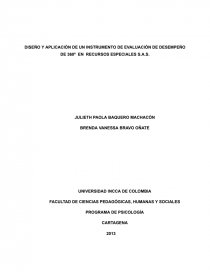 Diseño y aplicación de un instrumento de evaluación de desempeño de 360º en Recursos Especiales S.A.S.. Página 1