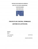 Proyecto de control terminado (Sistema de levitacion)