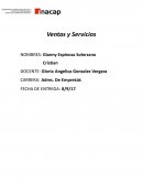 Trabajo de ventas y servicios