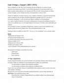 José Ortega y Gasset 2º Bach