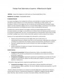 Trabajo final Diplomatura Superior: Alfabetización Digital