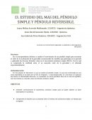 Estudio del mas del péndulo simple y péndulo reversible