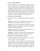 ¿Qué es un ensayo académico?