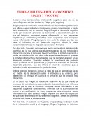 Teorias del desarrollo cognitivo: Piaget y Vygotsky
