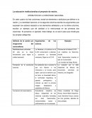 La educación institucionaliza al proyecto de nación