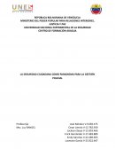 La seguridad ciudadana como paradigma para la gestión policial