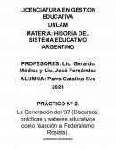 La Generación del ’37 (Discursos, prácticas y saberes educativos como reacción al Federalismo Rosista)