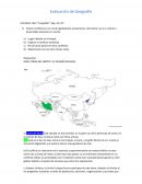 Evaluación de Geografía