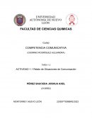 Relato de Situaciones de Comunicación