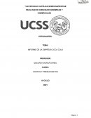 Informe de la empresa Coca Cola