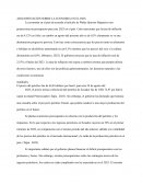 Argumentación sobre la economia en el pais