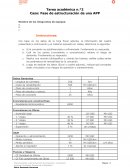 Caso: Fase de estructuración de una APP