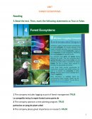 Forest ecosystems Correction