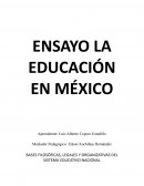 Ensayo la educación en México