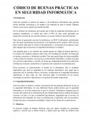 Códico de buenas prácticas en seguridad informática