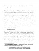 Los sistemas de información como una estrategia para la estructura organizacional