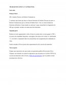 Trabajo de lengua y literatura Sexto año