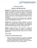 Caso práctico: Empresa: ABC Manufacturing