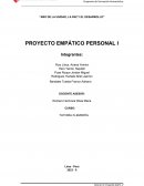 Proyecto empático personal I