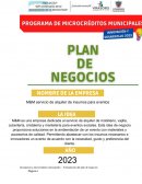 Proyecto de emprendimiento M&M