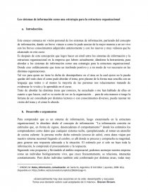 Los sistemas de información como una estrategia para la estructura organizacional. Página 1