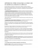 Cómo analizar la lógica de un artículo