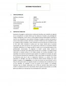 Informe psicopedagógico